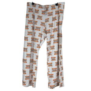 Fred is Red White PJ lounge Pants Orange Hello my name is like you’ll remember